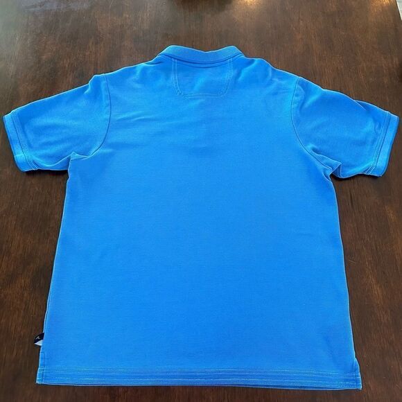 Tommy Bahama blue, short sleeved polo shirt. - Picture 6 of 7